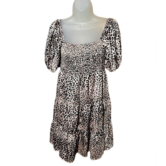 NWT Entro cream and brown cheetah dress. Size S - Picture 1 of 7